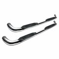 Green Arrow Equipment 3 in. Stainless Steel Nerf Bars for 2019 Silverado & Sierra 1500 Crew Cab GR1398055